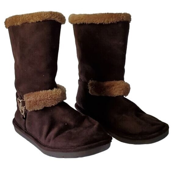 Michael Kors Boots Shoes Chocolate Winter SNOW WOMEN'S WOMAN'S 5 - Picture 1 of 16